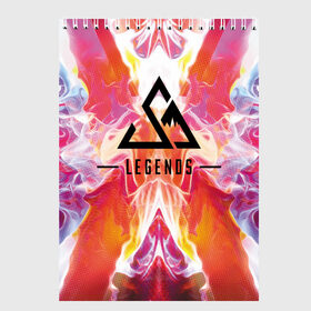 Скетчбук с принтом Legends Apex , 100% бумага
 | 48 листов, плотность листов — 100 г/м2, плотность картонной обложки — 250 г/м2. Листы скреплены сверху удобной пружинной спиралью | apex | battle royale | legends | titanfall | апекс | легенды | тайтанфол | титанфол