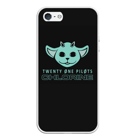 Чехол для iPhone 5/5S матовый с принтом Twenty One Pilots - Chlorine , Силикон | Область печати: задняя сторона чехла, без боковых панелей | banditotour | chlorine | clip | jumpsuit | levitate | morph | my blood | ned | song | top | trench | twenty one pilots | twentyonepilots | джампсют | нед | твенти ван пилотс | топ | тренч | хлорин