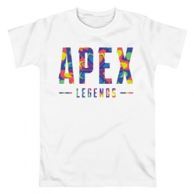 Мужская футболка хлопок с принтом Acid Legends , 100% хлопок | прямой крой, круглый вырез горловины, длина до линии бедер, слегка спущенное плечо. | apex | battle royale | legends | titanfall | апекс | легенды | тайтанфол | титанфол