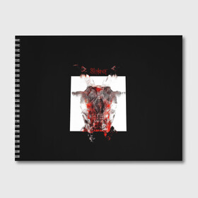 Альбом для рисования с принтом Slipknot All Out Life , 100% бумага
 | матовая бумага, плотность 200 мг. | metal | music | rock | skull | slipknot