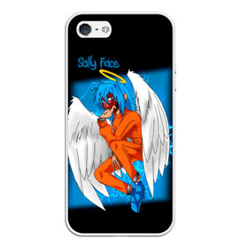 Чехол для iPhone 5/5S матовый с принтом Sally Face Angel , Силикон | Область печати: задняя сторона чехла, без боковых панелей | cтикер | game | larry | logo | mask | new | sally face | sf | ангел | без маски | гизмо | девид | девочка | игра | казнь | компьютер | лари | ларри | логотип | мальчик | маска | молнии | мрачная | на лице | надпись | пых