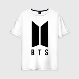 Женская футболка хлопок Oversize с принтом BTS J-HOPE , 100% хлопок | свободный крой, круглый ворот, спущенный рукав, длина до линии бедер
 | bangtan boys | bt21 | bts | bts army | bts stickers | j hope | jimin | jin | jungkook | k pop | rap monster | rapmon | suga | v | бтс | корея | стикеры bts