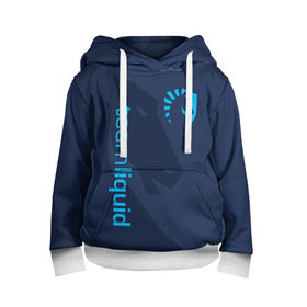 Детская толстовка 3D с принтом TEAM LIQUID , 100% полиэстер | двухслойный капюшон со шнурком для регулировки, мягкие манжеты на рукавах и по низу толстовки, спереди карман-кенгуру с мягким внутренним слоем | 2019 | blue | cybersport | esport | liquid | logo | pro league | team | team liquid | киберспорт | логотип | тим ликвид | фирменные цвета