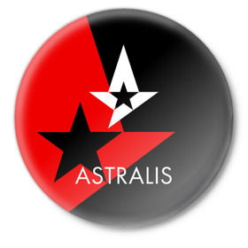 Значок с принтом ASTRALIS ,  металл | круглая форма, металлическая застежка в виде булавки | action | astralis | awp | counter strike | cs go | cs go global offensive | cybersport | faze clan | game | gamer | hyper beast | shooter | skin | team liquid | киберспорт | оружие | скины