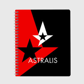 Тетрадь с принтом ASTRALIS , 100% бумага | 48 листов, плотность листов — 60 г/м2, плотность картонной обложки — 250 г/м2. Листы скреплены сбоку удобной пружинной спиралью. Уголки страниц и обложки скругленные. Цвет линий — светло-серый
 | action | astralis | awp | counter strike | cs go | cs go global offensive | cybersport | faze clan | game | gamer | hyper beast | shooter | skin | team liquid | киберспорт | оружие | скины