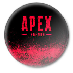 Значок с принтом APEX LEGENDS (Titanfall) ,  металл | круглая форма, металлическая застежка в виде булавки | apex | apex legends | apex legends battle royal | battle royal | legends | titanfall