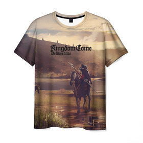 Мужская футболка 3D с принтом Kingdom Come: Deliverance , 100% полиэфир | прямой крой, круглый вырез горловины, длина до линии бедер | game | kingdom come | kingdom come deliverance | игры | средние века