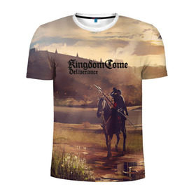 Мужская футболка 3D спортивная с принтом Kingdom Come: Deliverance , 100% полиэстер с улучшенными характеристиками | приталенный силуэт, круглая горловина, широкие плечи, сужается к линии бедра | game | kingdom come | kingdom come deliverance | игры | средние века
