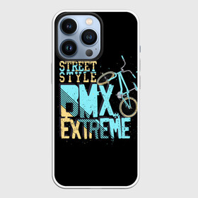 Чехол для iPhone 13 Pro с принтом Street style ,  |  | background | bike | black | bmx | drawing | extreme | graphics | movement | power | splashes | sport | spots | street | style | брызги | велосипед | графика | движение | жёлтый | надпись | пятна | рисунок | сила | синий | спорт | стиль | текст | уличный |