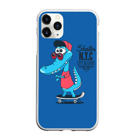 Чехол для iPhone 11 Pro матовый с принтом Skate NYC , Силикон |  | freestyle | n | skateboard | бейсболка | город | графика | движение | дикий | доска | животное | колёса | красный | крокодил | крутой | надпись | нью йорк | очки | рисунок | ролики | сила | синий | скейтборд | спорт