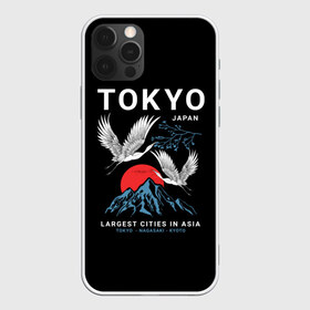 Чехол для iPhone 12 Pro Max с принтом Tokyo , Силикон |  | Тематика изображения на принте: cities | country | japan | large | most | mountains | nagasaki | tokyo | travel | большие | восход | города | горы | графика | журавли | закат | летят | нагасаки | надпись | полет | птицы | путешествия | рисунок | самые | солнце | страна