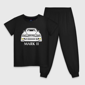 Детская пижама хлопок с принтом Toyota Mark2 JZX100 , 100% хлопок |  брюки и футболка прямого кроя, без карманов, на брюках мягкая резинка на поясе и по низу штанин
 | Тематика изображения на принте: jzx100 | mark2 jzx100 | toyota | toyota mark2 | toyota mark2 jzx100
