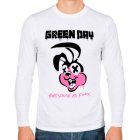 Мужской лонгслив хлопок с принтом Green Day , 100% хлопок |  | Тематика изображения на принте: green day | greenday | punk | rock | грин дэй | группы | музыка | панк | рок