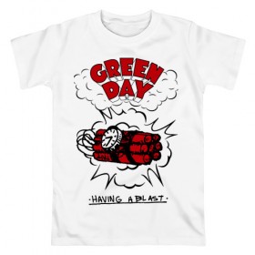 Мужская футболка хлопок с принтом Green Day , 100% хлопок | прямой крой, круглый вырез горловины, длина до линии бедер, слегка спущенное плечо. | green day | greenday | punk | rock | грин дэй | группы | музыка | панк | рок