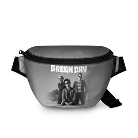 Поясная сумка 3D с принтом Green Day , 100% полиэстер | плотная ткань, ремень с регулируемой длиной, внутри несколько карманов для мелочей, основное отделение и карман с обратной стороны сумки застегиваются на молнию | green day | greenday | punk | rock | грин дэй | группы | музыка | панк | рок