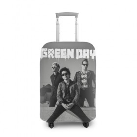 Чехол для чемодана 3D с принтом Green Day , 86% полиэфир, 14% спандекс | двустороннее нанесение принта, прорези для ручек и колес | green day | greenday | punk | rock | грин дэй | группы | музыка | панк | рок
