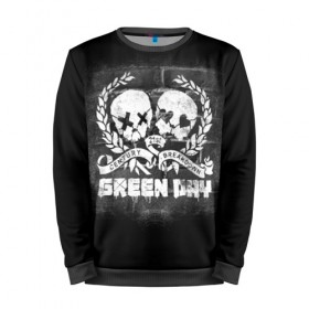 Мужской свитшот 3D с принтом Green Day , 100% полиэстер с мягким внутренним слоем | круглый вырез горловины, мягкая резинка на манжетах и поясе, свободная посадка по фигуре | green day | greenday | punk | rock | грин дэй | группы | музыка | панк | рок