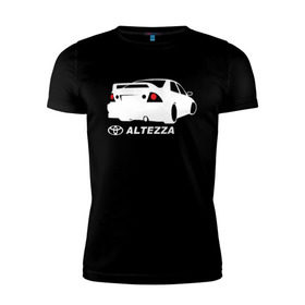 Мужская футболка премиум с принтом Toyota Altezza (2) , 92% хлопок, 8% лайкра | приталенный силуэт, круглый вырез ворота, длина до линии бедра, короткий рукав | Тематика изображения на принте: altezza | toyota | toyota altezza