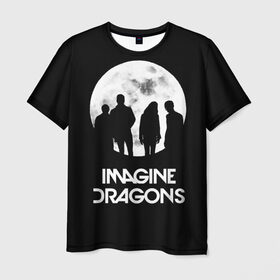 Мужская футболка 3D с принтом Imagine Dragons , 100% полиэфир | прямой крой, круглый вырез горловины, длина до линии бедер | Тематика изображения на принте: believer | evolve | imagine dragons | night visions | radioactive | rock | группы | имейджин драгонс | инди | музыка | рок