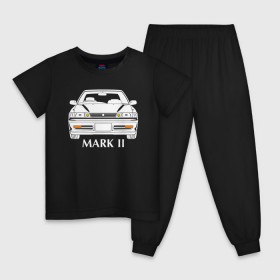 Детская пижама хлопок с принтом Toyota Mark2 80 , 100% хлопок |  брюки и футболка прямого кроя, без карманов, на брюках мягкая резинка на поясе и по низу штанин
 | Тематика изображения на принте: mark2 80 | toyota | toyota mark2 | toyota mark2 80