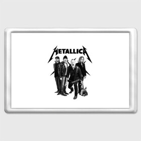 Магнит 45*70 с принтом Metallica , Пластик | Размер: 78*52 мм; Размер печати: 70*45 | Тематика изображения на принте: heavy metal | metal | metallica | группы | метал | металлика | музыка | рок | трэш метал | хєви метал