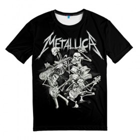Мужская футболка 3D с принтом Metallica , 100% полиэфир | прямой крой, круглый вырез горловины, длина до линии бедер | heavy metal | metal | metallica | группы | метал | металлика | музыка | рок | трэш метал | хєви метал