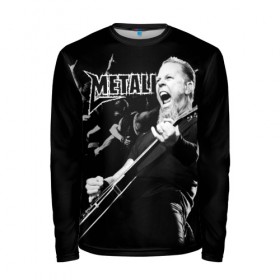 Мужской лонгслив 3D с принтом Metallica , 100% полиэстер | длинные рукава, круглый вырез горловины, полуприлегающий силуэт | heavy metal | metal | metallica | группы | метал | металлика | музыка | рок | трэш метал | хєви метал