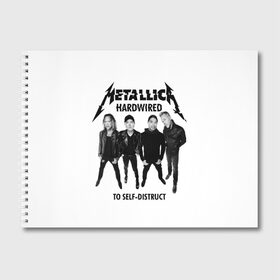 Альбом для рисования с принтом Metallica , 100% бумага
 | матовая бумага, плотность 200 мг. | heavy metal | metal | metallica | группы | метал | металлика | музыка | рок | трэш метал | хєви метал