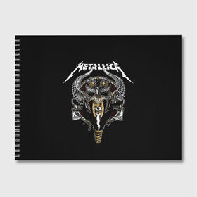 Альбом для рисования с принтом Metallica , 100% бумага
 | матовая бумага, плотность 200 мг. | heavy metal | metal | metallica | группы | метал | металлика | музыка | рок | трэш метал | хєви метал