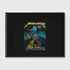 Альбом для рисования с принтом Metallica , 100% бумага
 | матовая бумага, плотность 200 мг. | heavy metal | metal | metallica | группы | метал | металлика | музыка | рок | трэш метал | хєви метал