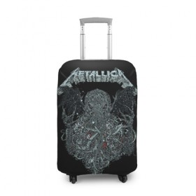 Чехол для чемодана 3D с принтом Metallica , 86% полиэфир, 14% спандекс | двустороннее нанесение принта, прорези для ручек и колес | heavy metal | metal | metallica | группы | метал | металлика | музыка | рок | трэш метал | хєви метал