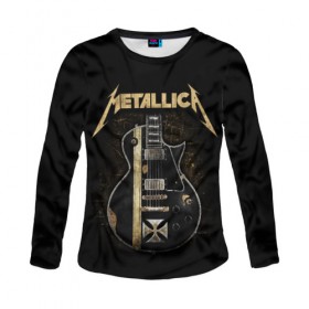 Женский лонгслив 3D с принтом Metallica , 100% полиэстер | длинные рукава, круглый вырез горловины, полуприлегающий силуэт | heavy metal | metal | metallica | группы | метал | металлика | музыка | рок | трэш метал | хєви метал