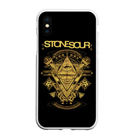 Чехол для iPhone XS Max матовый с принтом Stone Sour , Силикон | Область печати: задняя сторона чехла, без боковых панелей | metal | rock | slipknot | stone sour | альтернатива | группы | кори тейлор | метал | музыка | ню метал | рок