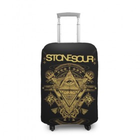 Чехол для чемодана 3D с принтом Stone Sour , 86% полиэфир, 14% спандекс | двустороннее нанесение принта, прорези для ручек и колес | metal | rock | slipknot | stone sour | альтернатива | группы | кори тейлор | метал | музыка | ню метал | рок