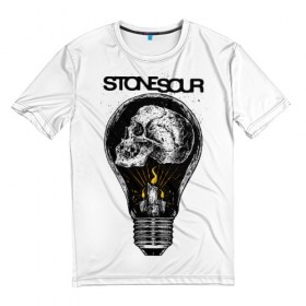 Мужская футболка 3D с принтом Stone Sour , 100% полиэфир | прямой крой, круглый вырез горловины, длина до линии бедер | metal | rock | slipknot | stone sour | альтернатива | группы | кори тейлор | метал | музыка | ню метал | рок