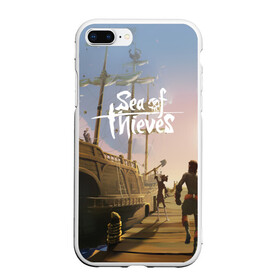 Чехол для iPhone 7Plus/8 Plus матовый с принтом Sea of Thieves , Силикон | Область печати: задняя сторона чехла, без боковых панелей | blade | captain | game | hat | ken | pirate | sea of thieves | snake | sword | tatoo | woman | игры | пираты