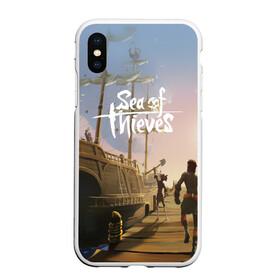 Чехол для iPhone XS Max матовый с принтом Sea of Thieves , Силикон | Область печати: задняя сторона чехла, без боковых панелей | blade | captain | game | hat | ken | pirate | sea of thieves | snake | sword | tatoo | woman | игры | пираты