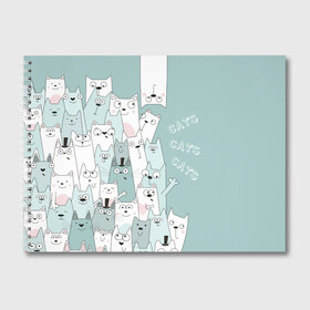 Альбом для рисования с принтом Cats , 100% бумага
 | матовая бумага, плотность 200 мг. | background | bug ey | cats | drawing | font | funny | graphics | heap | inscription | kittens | mountain | pets | text | весёлые | гора | графика | домашние | животные | коты | котята | куча | надпись | праздник | пучеглазые | радость | рисунок | румянец 
