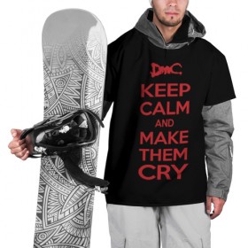 Накидка на куртку 3D с принтом Keep Calm and Make Them Cry , 100% полиэстер |  | Тематика изображения на принте: 5 | cry | dante | devil | devil may cry | dmc | game | keep calm | may | данте | девил | дмс | край | мэй | неро