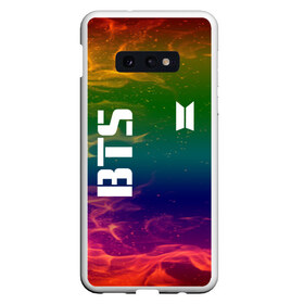 Чехол для Samsung S10E с принтом BTS FIRE , Силикон | Область печати: задняя сторона чехла, без боковых панелей | Тематика изображения на принте: bangtan boys | beyond the scene | bts | fire | k pop | music | арэм | ви | джей хоуп | джин | искры | музыка | огонь | пламя | сюга | чимин | чонгук