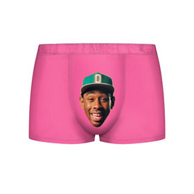 Мужские трусы 3D с принтом ASAP - TYLER THE CREATOR , 50% хлопок, 50% полиэстер | классическая посадка, на поясе мягкая тканевая резинка | Тематика изображения на принте: aap | asap | asap rocky | awge | cherry bomb | ferg | hip hop | mob. golf | rap | rep | tyler the creator | vlone | worldwide | асап | банда | голф | музыка | роки | рэп | тайлер | хип хоп