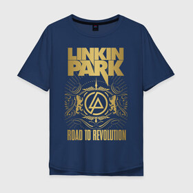 Мужская футболка хлопок Oversize с принтом Linkin Park , 100% хлопок | свободный крой, круглый ворот, “спинка” длиннее передней части | chester bennington | linkin park | группы | линкин парк | метал | музыка | рок | честер беннингтон