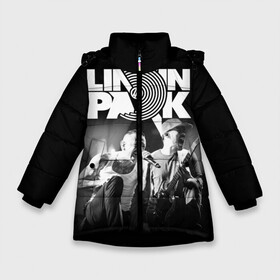 Зимняя куртка для девочек 3D с принтом Linkin Park , ткань верха — 100% полиэстер; подклад — 100% полиэстер, утеплитель — 100% полиэстер. | длина ниже бедра, удлиненная спинка, воротник стойка и отстегивающийся капюшон. Есть боковые карманы с листочкой на кнопках, утяжки по низу изделия и внутренний карман на молнии. 

Предусмотрены светоотражающий принт на спинке, радужный светоотражающий элемент на пуллере молнии и на резинке для утяжки. | chester bennington | linkin park | группы | линкин парк | метал | музыка | рок | честер беннингтон