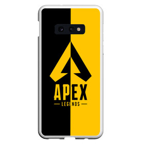 Чехол для Samsung S10E с принтом APEX LEGENDS YELLOW , Силикон | Область печати: задняя сторона чехла, без боковых панелей | apex | legend | legends | titanfall | апекс | арех | бангалор | бладхаунд | верхушки | гибралтар | каустик | лайфлайн | легенда | легенды | ледженд | леджендс | мираж | орех | рэйф | титанфол