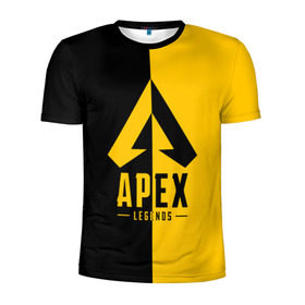 Мужская футболка 3D спортивная с принтом APEX LEGENDS YELLOW , 100% полиэстер с улучшенными характеристиками | приталенный силуэт, круглая горловина, широкие плечи, сужается к линии бедра | apex | legend | legends | titanfall | апекс | арех | бангалор | бладхаунд | верхушки | гибралтар | каустик | лайфлайн | легенда | легенды | ледженд | леджендс | мираж | орех | рэйф | титанфол