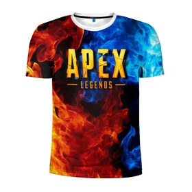 Мужская футболка 3D спортивная с принтом APEX LEGENDS , 100% полиэстер с улучшенными характеристиками | приталенный силуэт, круглая горловина, широкие плечи, сужается к линии бедра | apex | apex legends | апекс | апекс легенд | апекс легендс | бой | игра | компьютерная игра | королевская битва | лучшее | огонь | онлайн игра | популярное | текстура | хит | шутер