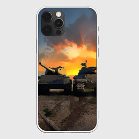 Чехол для iPhone 12 Pro Max с принтом Танки , Силикон |  | 23 февраля | tank | tanks | военные | война | вторая мировая | танк | танки | танкист | техника