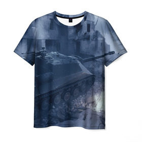 Мужская футболка 3D с принтом Танки , 100% полиэфир | прямой крой, круглый вырез горловины, длина до линии бедер | 23 февраля | tank | tanks | военные | война | вторая мировая | танк | танки | танкист | техника