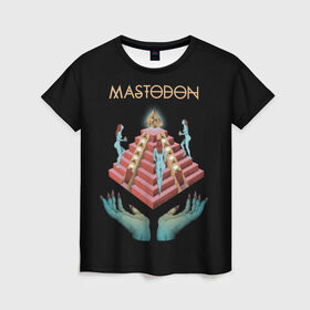 Женская футболка 3D с принтом Mastodon , 100% полиэфир ( синтетическое хлопкоподобное полотно) | прямой крой, круглый вырез горловины, длина до линии бедер | leviathan | mastodon | metal | sludge metal | stoner | грув метал | группы | мастодон | метал | музыка | рок