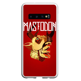 Чехол для Samsung Galaxy S10 с принтом Mastodon , Силикон | Область печати: задняя сторона чехла, без боковых панелей | Тематика изображения на принте: leviathan | mastodon | metal | sludge metal | stoner | грув метал | группы | мастодон | метал | музыка | рок